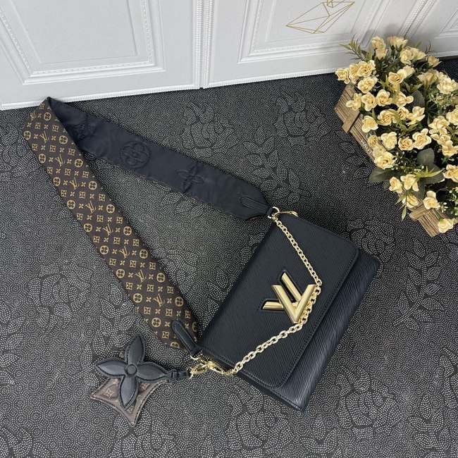 Louis Vuitton Twist Denim Medium Crossbody Bag Code: M59016/50273，50272