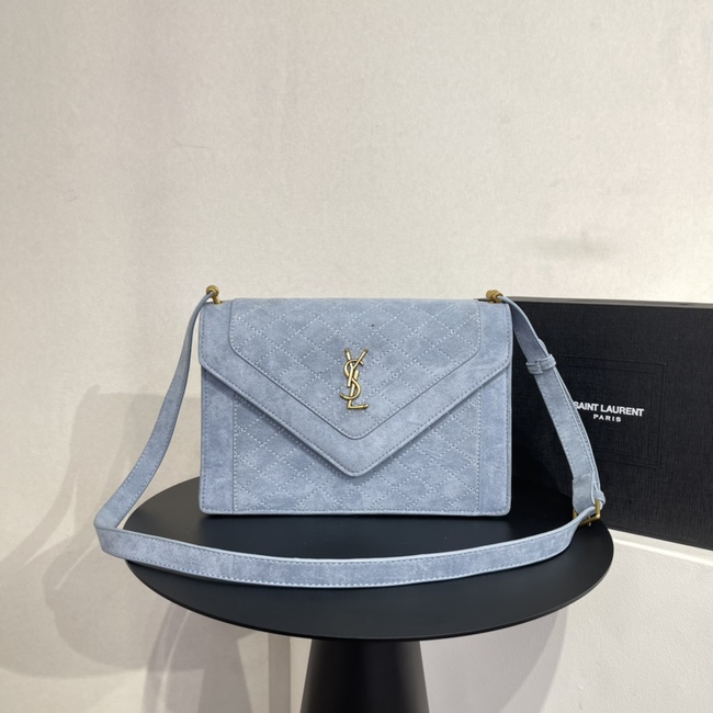 Yves Saint Laurent Imported Suede Messenger Bag
