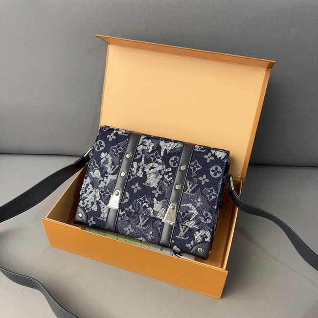Louis Vuitton Trunk Denim Messenger Bag Code: M57282/