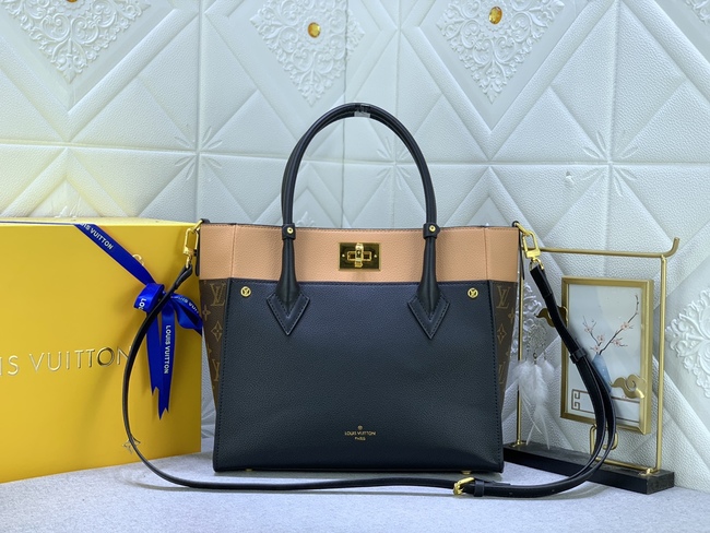 Louis Vuitton On My Side Bag Code: M53826黑色刺绣/M53825杏色刺绣/M/M53824老花配大红/M55933老花配蓝/Mm53823老花配黑色m58485灰褐色/M55302绿色