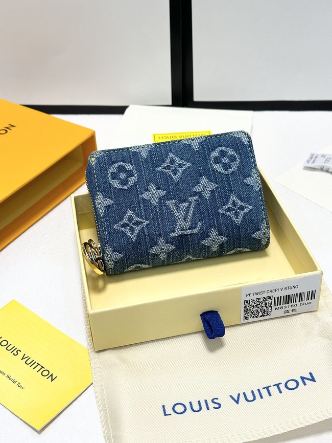 Louis Vuitton Denim Classic Print Wallet 