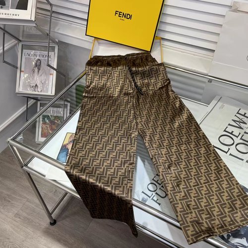 Fendi Newly Launched Sunscreen Casual Pants Featuring Double F Pattern