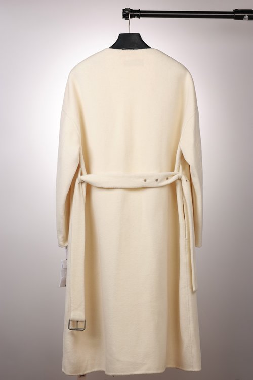 Chanel Chic Long Wool Overcoat with Round Collar, Multiple Colors, Includes Dust Bag