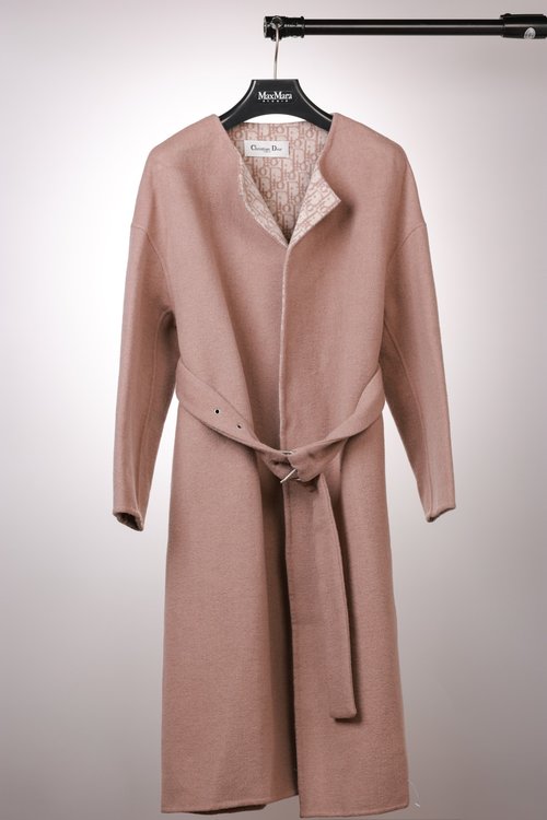 Chanel Graceful Long Wool Overcoat with Round Collar, Multiple Colors, Dust Bag Included
