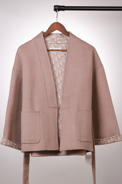 Dior Short Wool Overcoat, Three Colors and Dust Bag