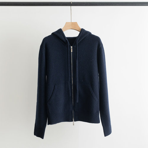 Thom Browne Embroidered Goose Zippered Hooded Coat in Wool-Cashmere Blend