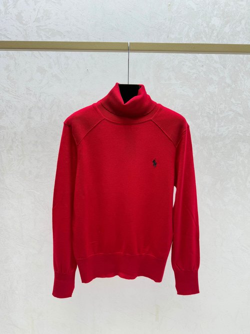 Polo Ralph Lauren Solid-Color High-Neck Knitted Long Sleeve in Multiple Hues