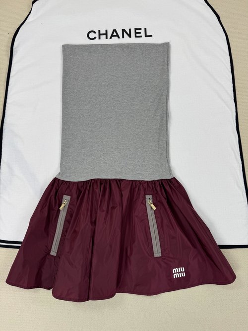 Miu Miu Detailed Photos of Alluring Strapless Dresses