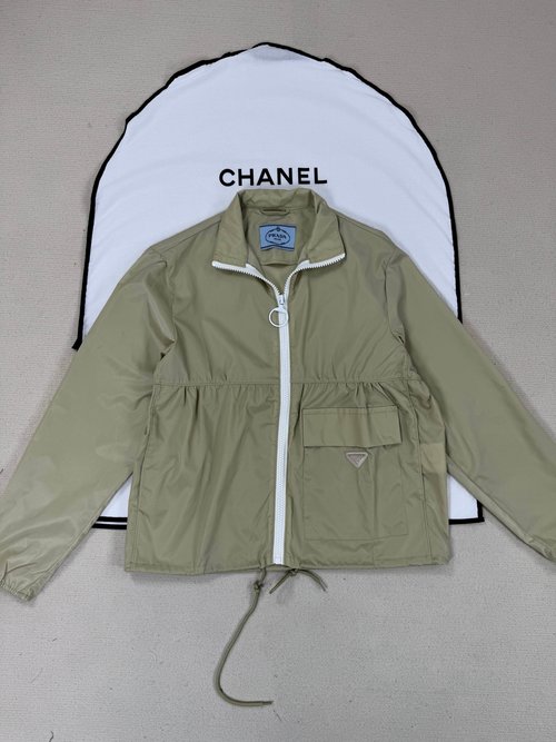 Prada Detailed SML Illustrations Coat