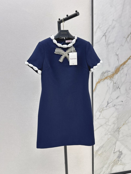 Valentino Bow Diva Dress with Studded Craft for Various Events