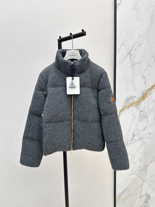 Moncler Short Collar Down Jacket, Elegant and Comfortable