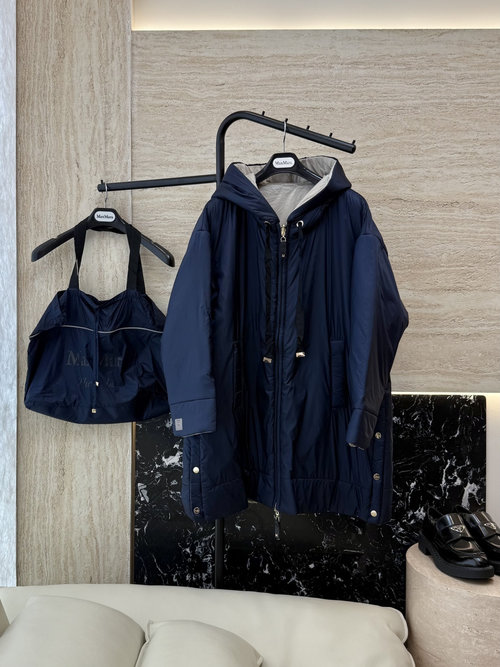 Max Mara Reversible Camel Hair and Silk Blend Cotton Jacket in Two Colors