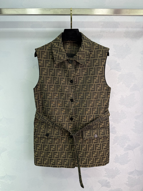 Fendi Sculpted Waistcoat for a Chic Appearance