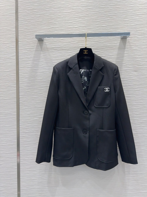 Chanel Elegant Suit Jacket with High - end Imported Texture