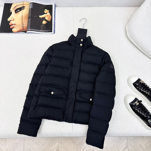 Moncler Stylish Short Collared Down Jacket with 3D Tailoring