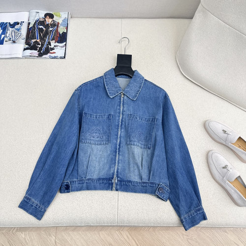 Loro Piana Versatile Embroidered Denim Jacket