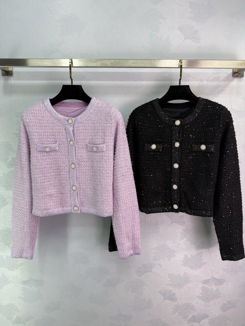 Chanel Sequined Tweed Knit Cardigan for Various Events