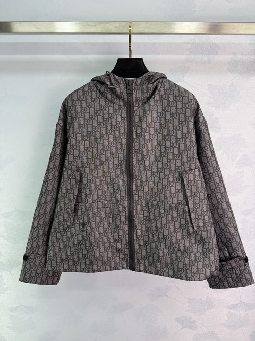 Dior Custom Imported Jacquard Jumpsuit Set with Logo and Drawstring Details