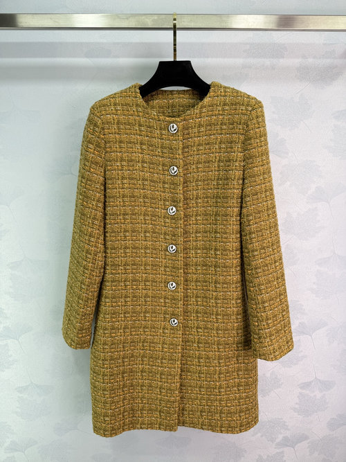 Chanel French Tweed Coat in Old-Money Style, Luxurious and Elegant