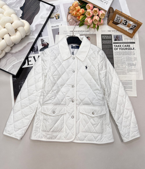 Polo Ralph Lauren Horse Logo Cotton Jacket, American Academy Style, Comfortable