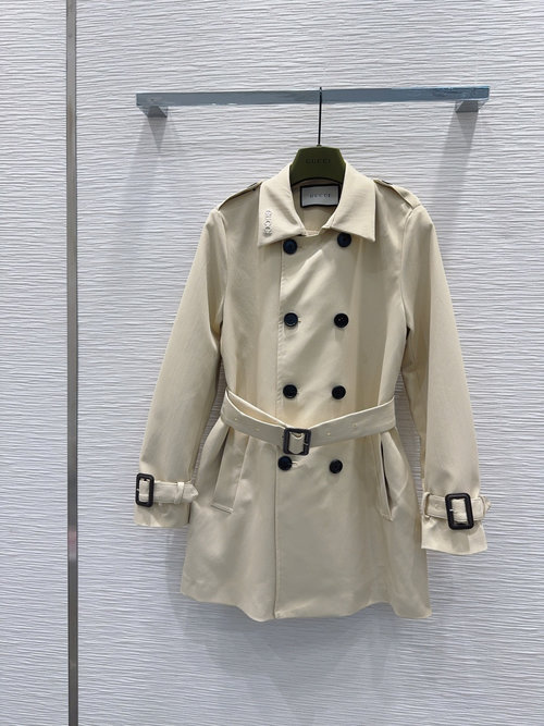 Gucci Classic British - style Trench Coat with Premium Imported Fabric