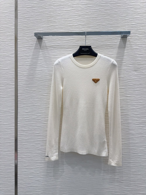 Prada Soft and Elastic Fitted Undershirt for Sophisticated Outfits