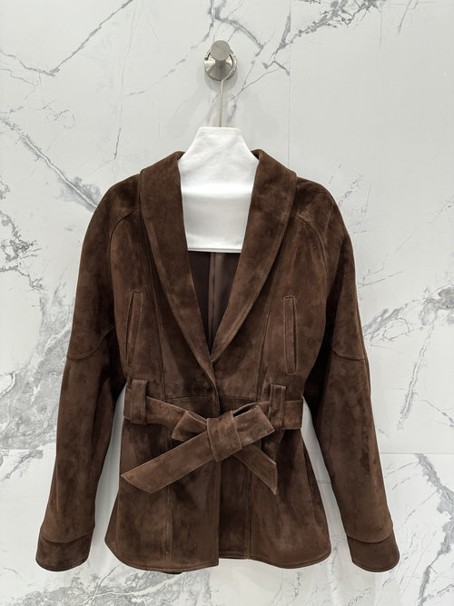 Hermes Exclusive Minimalist High - End H - Shaped Suede Leather Suit