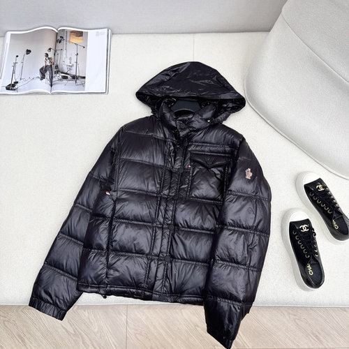 Moncler Innovative Hooded Down Jacket - Unique Design, Warm and Stylish