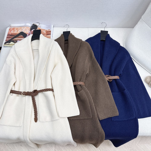 Brunello Cucinelli Minimalist Classic-style Knitted Coat