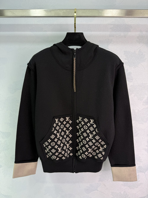 Louis Vuitton Monogram Hooded Cardigan - A Classic and Versatile Outerwear Piece