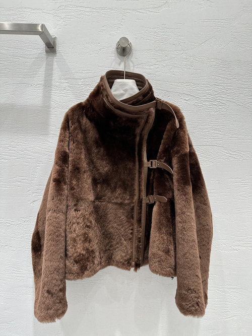 Hermes Exclusive Fur-Trimmed Reversible Classic Jacket