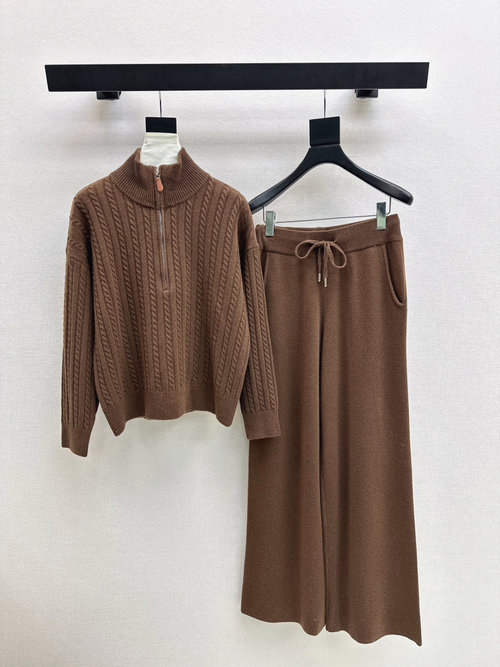 Brunello Cucinelli Bc Series Wool Suit: Maillard Color, Comfortable and Stylish