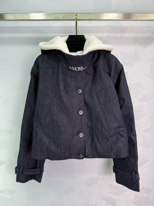 Loewe Custom Denim Jacket with Detachable Insulated Hood
