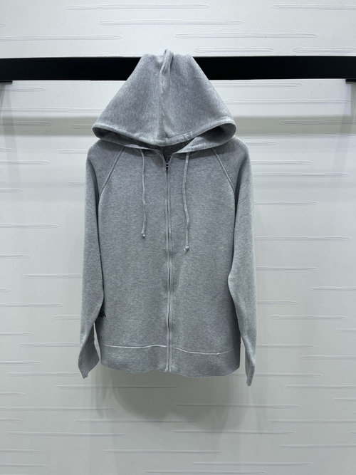 Dior Hooded Cardigan with Back Embroidery, Classic Collection