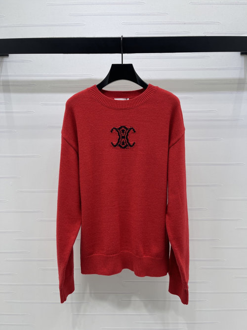 Celine High-End New Arrival: Hooked-Flower Pullover with Logo Design