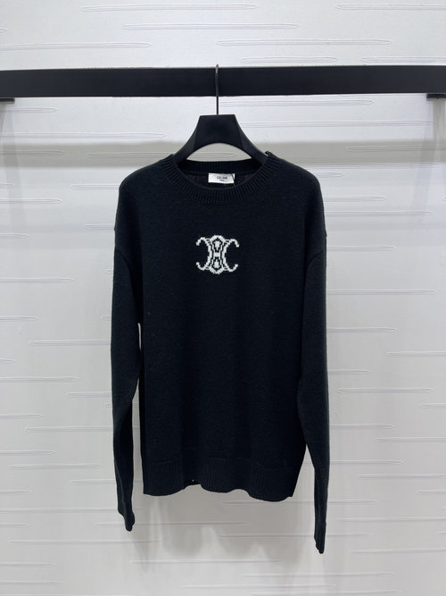 Celine High-End New Arrival: Hooked-Flower Pullover with Logo Design