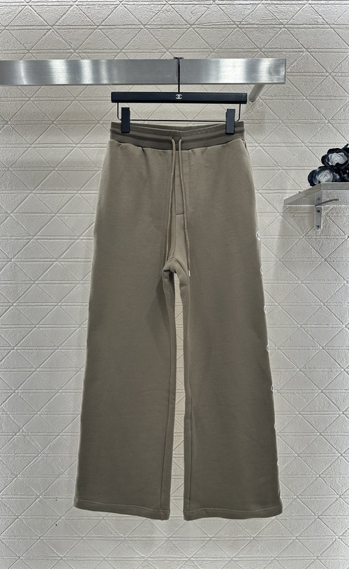 Louis Vuitton Hooded Sequined Logo Outerwear and Trousers Set, Fashionable and Warm