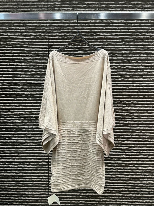 Balmain New Elegant One-shoulder Knit Dress