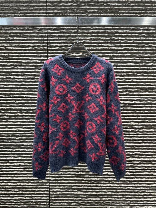 Louis Vuitton Monogrammed Pattern Pullover Sweater