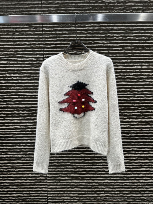 Gucci New Arrival: Christmas Tree Pattern Pullover Sweater