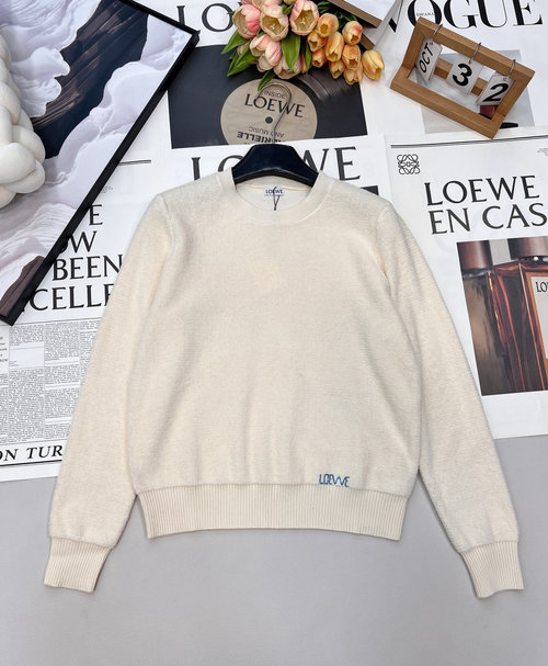 Loewe Elegant Letter - Embroidered Knitwear