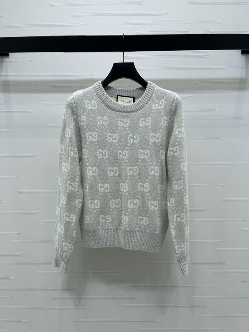 Gucci Luxury Letter Crochet Long-sleeved Pullover
