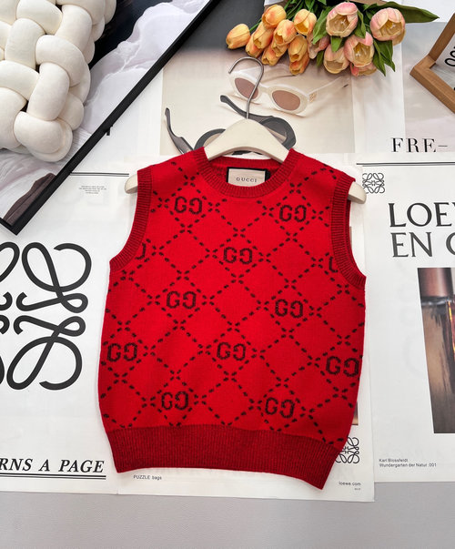 Gucci Elegant Double - G Letter Contrast Vest