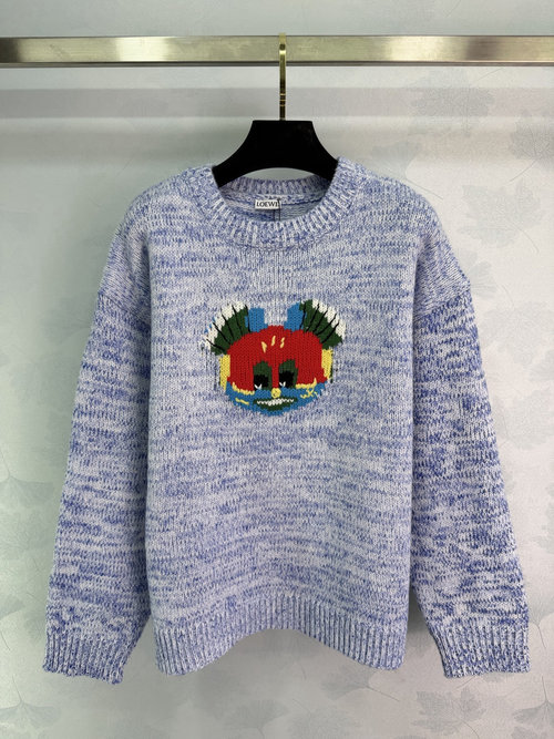 Louis Vuitton Machine Cat Knit Sweater by Loew Louis Wain, Premium Yarn
