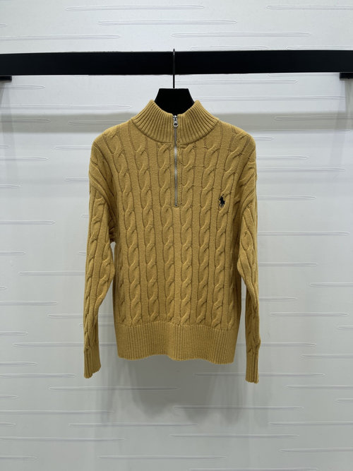 Polo Ralph Lauren Half-Zip Pullover Sweater with Horse Logo Embroidery