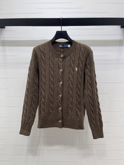 Polo Ralph Lauren Premium Knit Cardigan with Horse Logo
