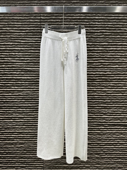 Yves Saint Laurent New Pony Iron - on Thickened and Fleece - lined Casual Pants