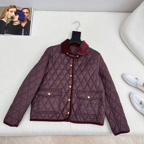 Polo Ralph Lauren Retro and High-End Cotton Coat with Adjustable Back