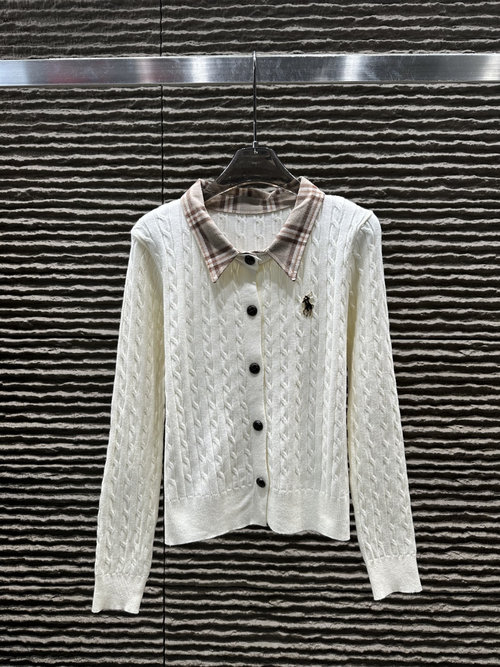 Polo Ralph Lauren New Arrival: Color-Blocked Pony Collar Knit Cardigan