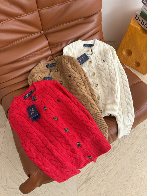 Yves Saint Laurent Pony Embroidery Twisted Rope Cardigan, Classic Style